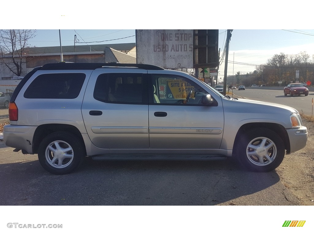2004 Envoy XL SLT 4x4 - Liquid Silver Metallic / Medium Pewter photo #8