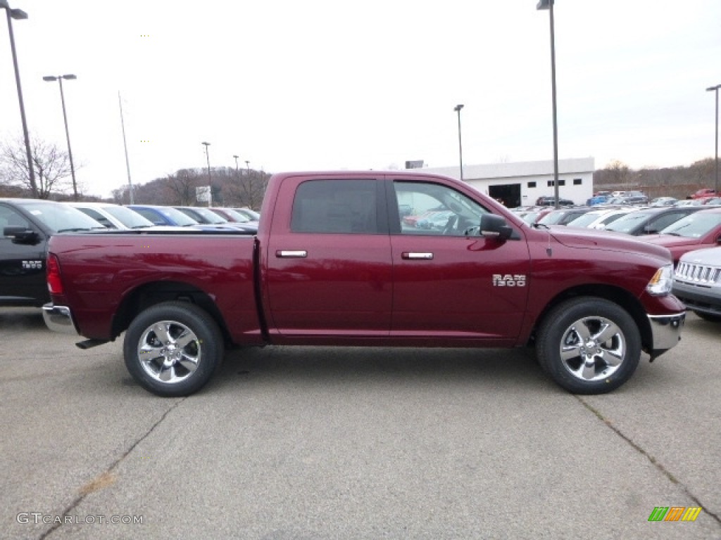 Delmonico Red Pearl 2017 Ram 1500 Big Horn Crew Cab 4x4 Exterior Photo #117236382