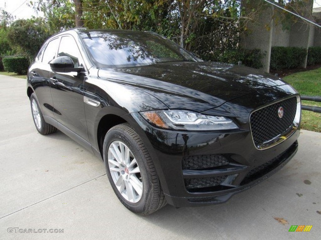 Ultimate Black 2017 Jaguar F-PACE 35t AWD Prestige Exterior Photo #117236596