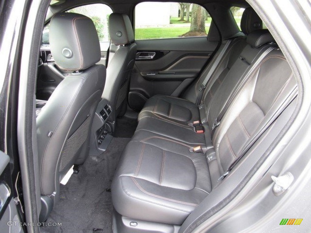 2017 Jaguar F-PACE 35t AWD Prestige Rear Seat Photo #117236662