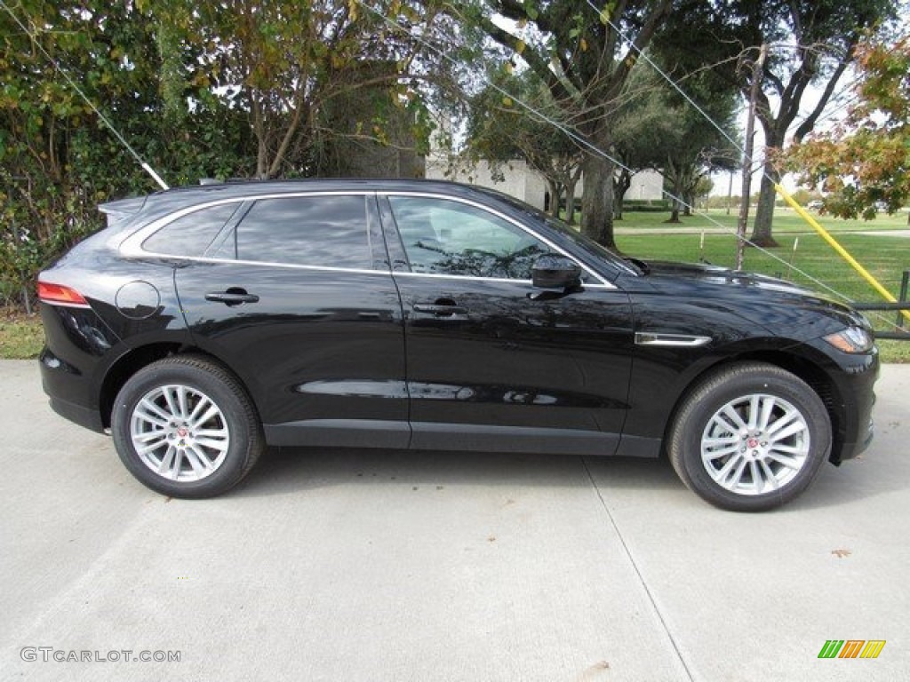 Ultimate Black 2017 Jaguar F-PACE 35t AWD Prestige Exterior Photo #117236686