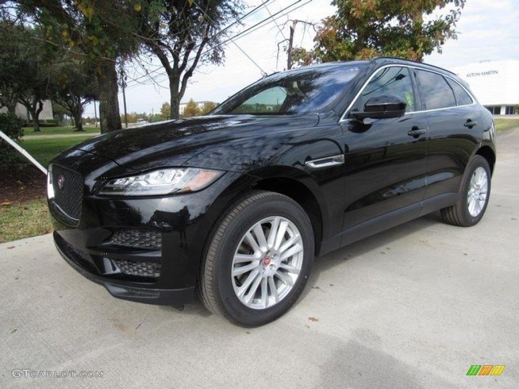 Ultimate Black 2017 Jaguar F-PACE 35t AWD Prestige Exterior Photo #117236776