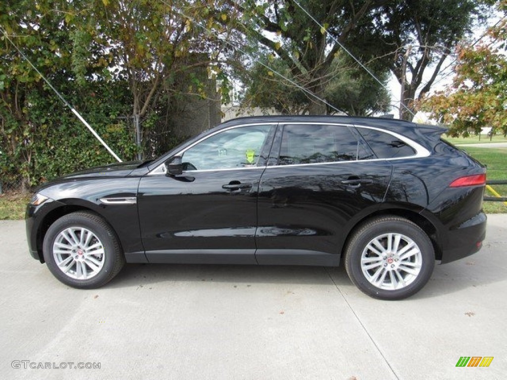 Ultimate Black 2017 Jaguar F-PACE 35t AWD Prestige Exterior Photo #117236800