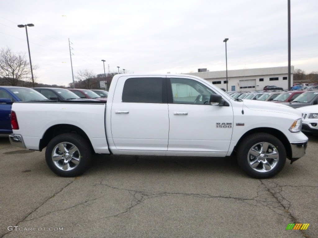 2017 1500 Big Horn Crew Cab 4x4 - Bright White / Black/Diesel Gray photo #9