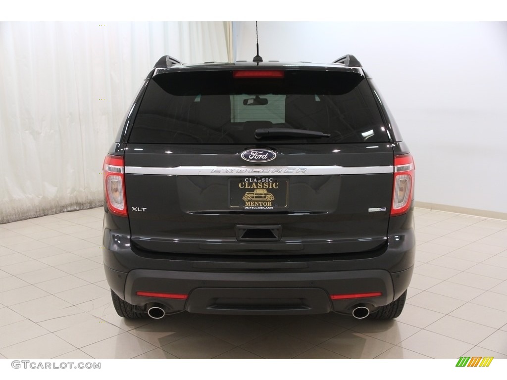 2014 Explorer XLT 4WD - Tuxedo Black / Medium Light Stone photo #16