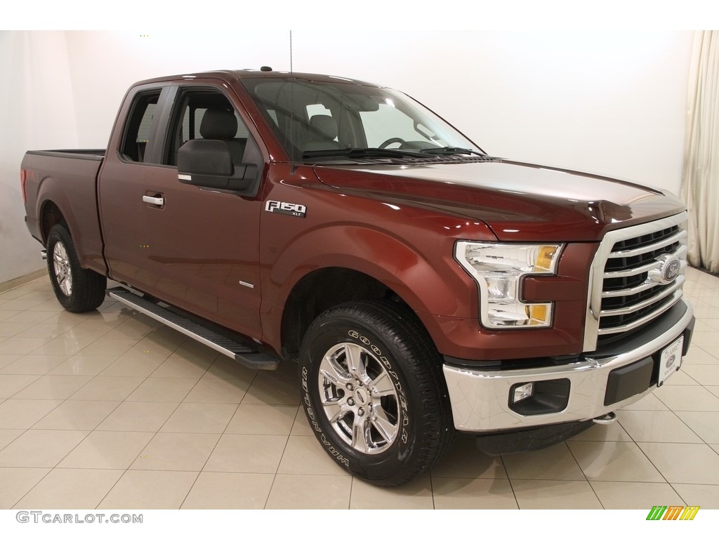 2016 F150 XLT SuperCab 4x4 - Bronze Fire / Medium Earth Gray photo #4