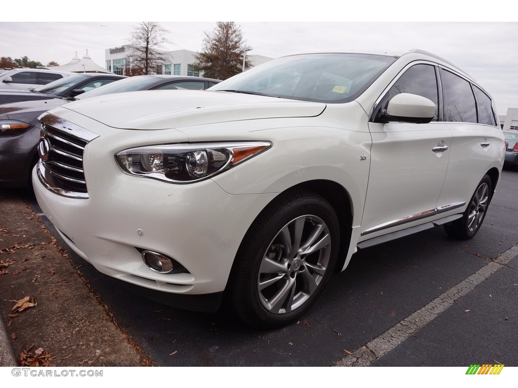 2014 QX60 3.5 AWD - Moonlight White / Graphite photo #1