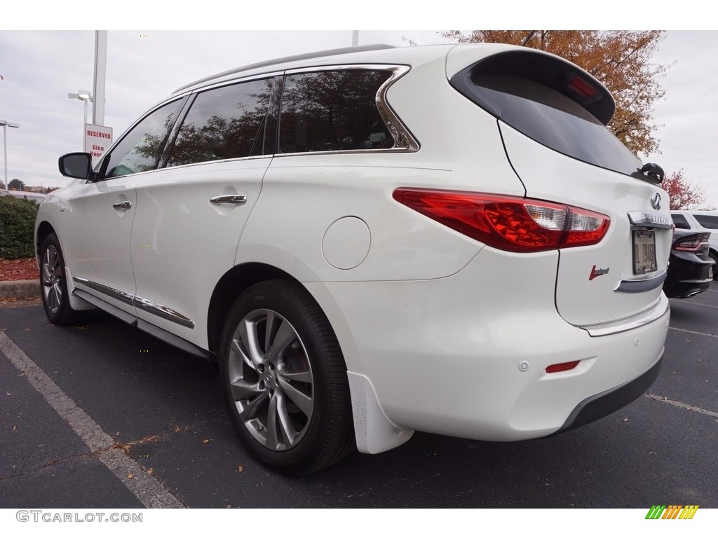 2014 QX60 3.5 AWD - Moonlight White / Graphite photo #2