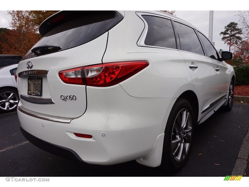 2014 QX60 3.5 AWD - Moonlight White / Graphite photo #3