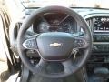 Jet Black 2017 Chevrolet Colorado Z71 Crew Cab 4x4 Steering Wheel