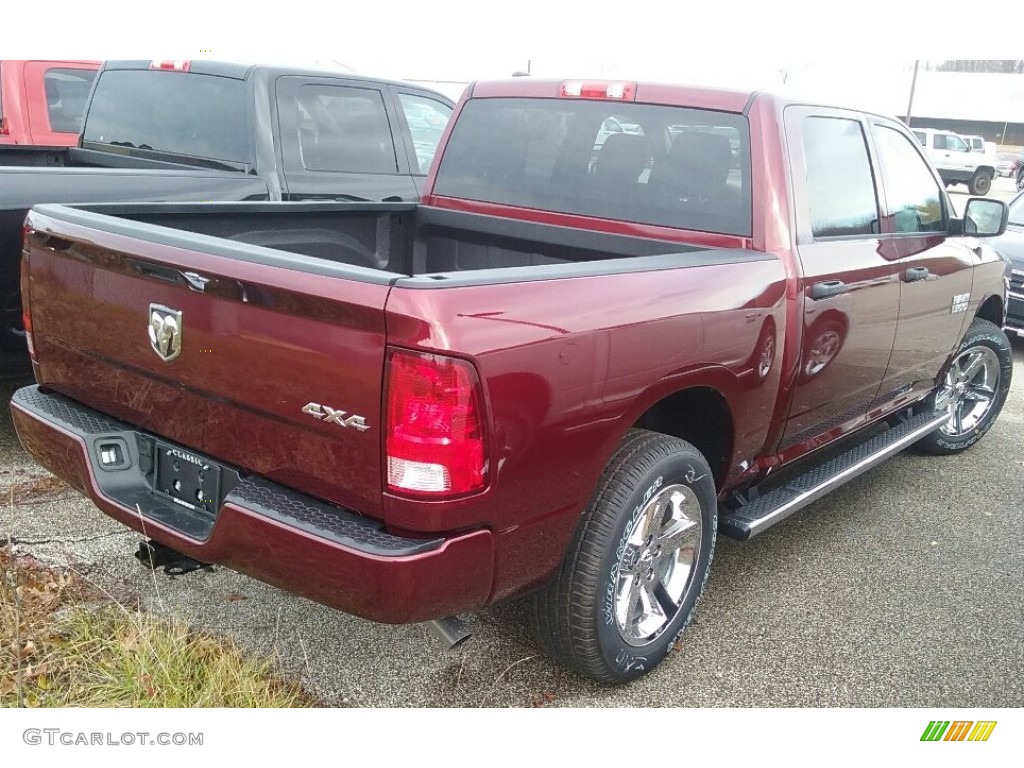 2017 1500 Express Crew Cab 4x4 - Delmonico Red Pearl / Black/Diesel Gray photo #2