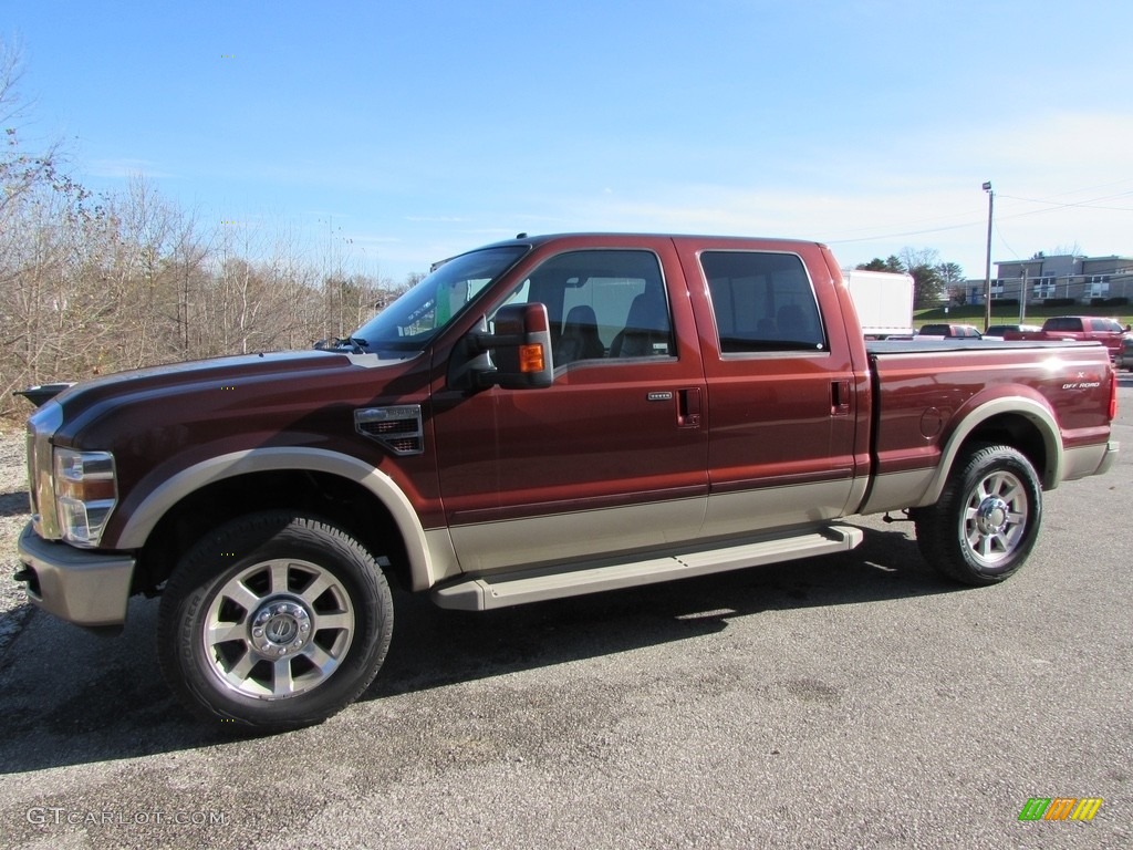 2008 F250 Super Duty King Ranch Crew Cab 4x4 - Dark Copper Metallic / Camel/Chaparral Leather photo #1