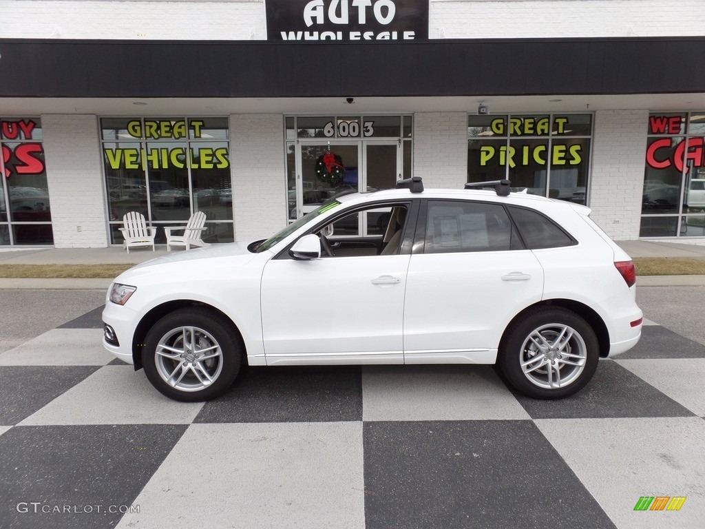 2016 Q5 2.0 TFSI Premium quattro - Glacier White Metallic / Pistachio Beige photo #1