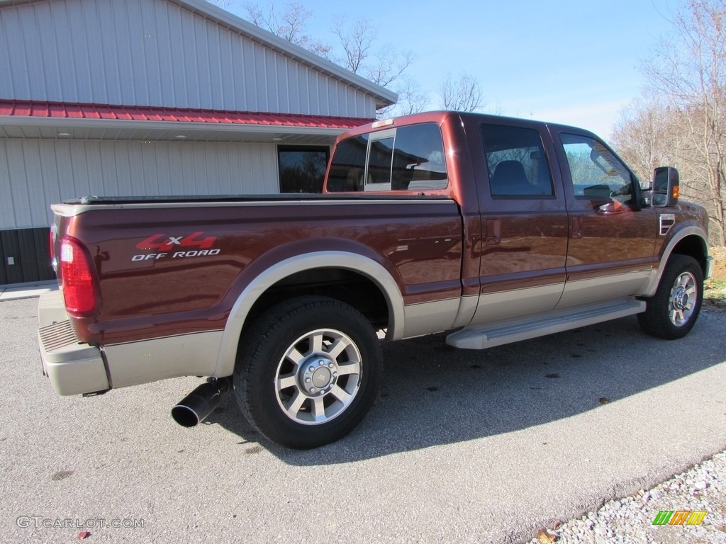 2008 F250 Super Duty King Ranch Crew Cab 4x4 - Dark Copper Metallic / Camel/Chaparral Leather photo #8