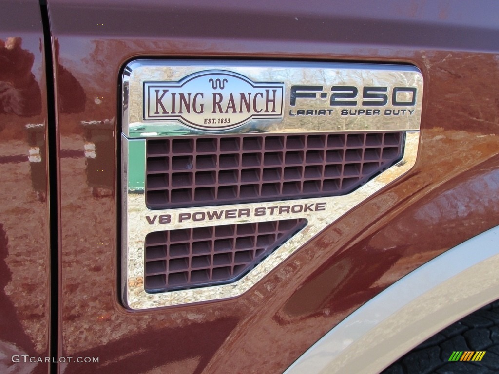 2008 F250 Super Duty King Ranch Crew Cab 4x4 - Dark Copper Metallic / Camel/Chaparral Leather photo #14