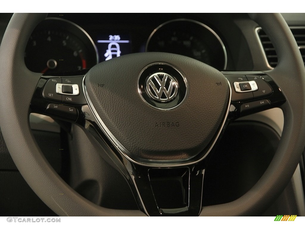 2016 Volkswagen Passat S Sedan Titan Black Steering Wheel Photo #117251161