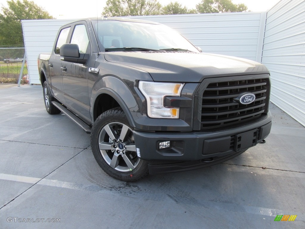 2017 F150 XLT SuperCrew 4x4 - Lithium Gray / Black photo #2