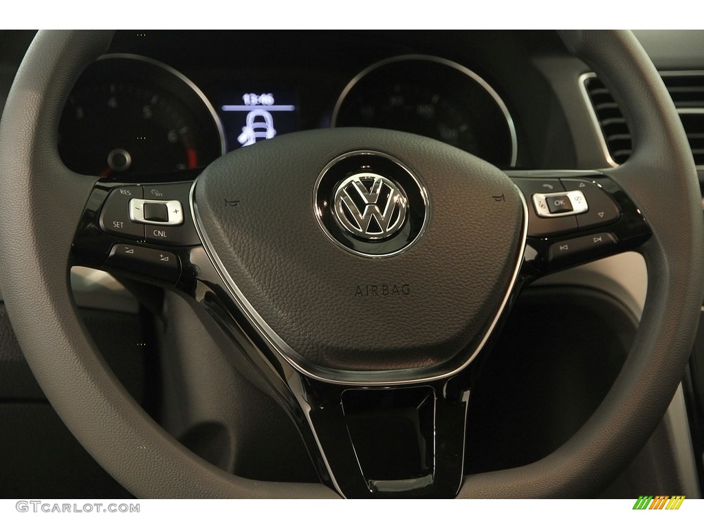 2016 Volkswagen Passat S Sedan Titan Black Steering Wheel Photo #117251503