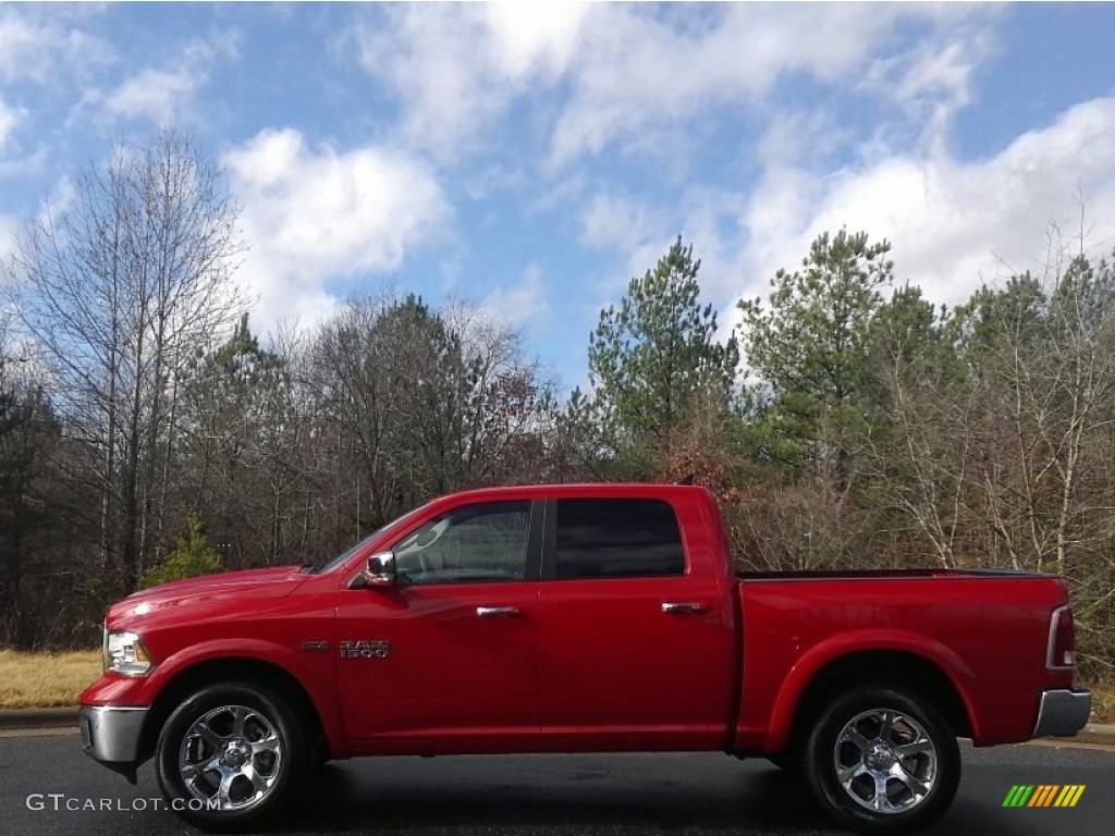 2017 1500 Laramie Crew Cab 4x4 - Flame Red / Black photo #1