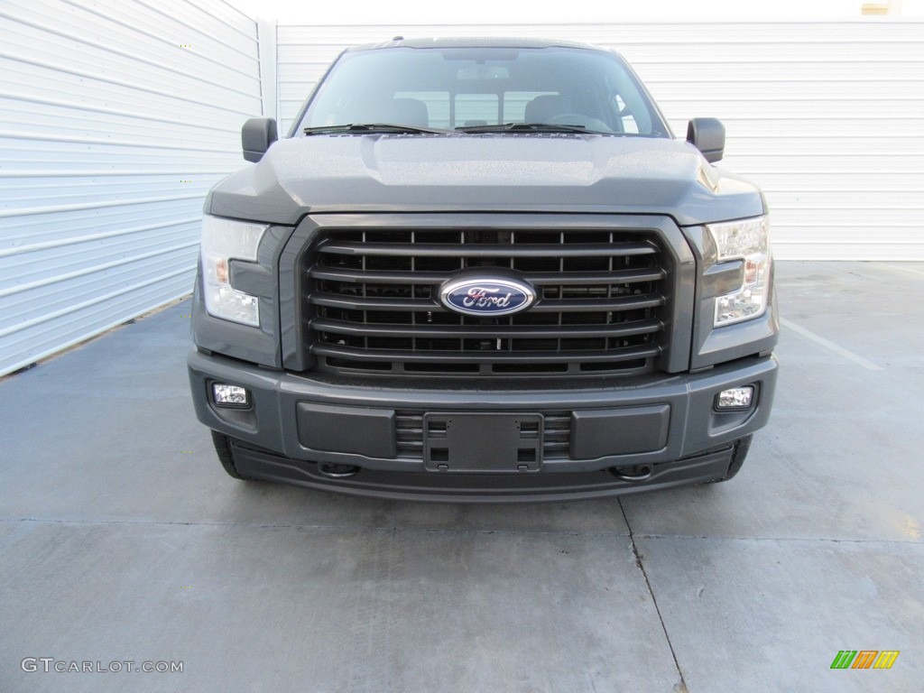 2017 F150 XLT SuperCrew 4x4 - Lithium Gray / Black photo #8