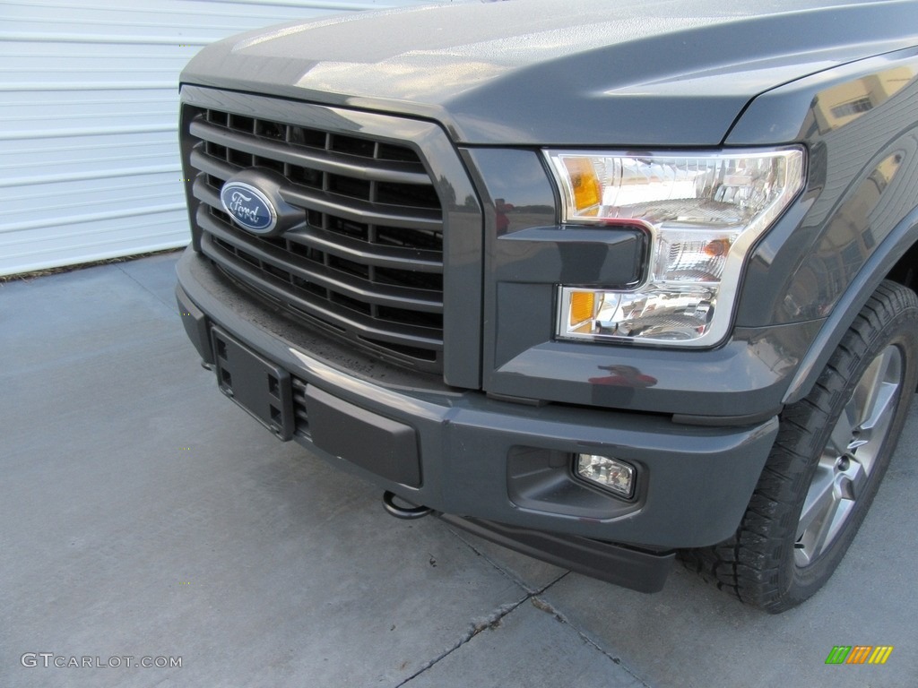 2017 F150 XLT SuperCrew 4x4 - Lithium Gray / Black photo #10
