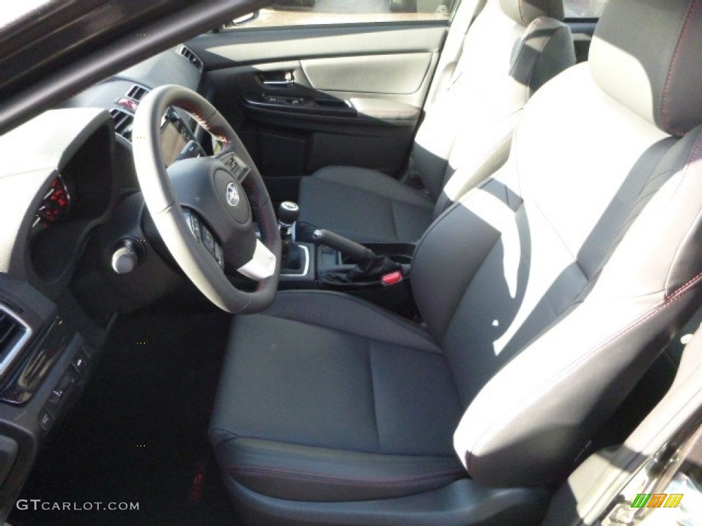 Carbon Black Interior 2017 Subaru WRX Limited Photo #117252346
