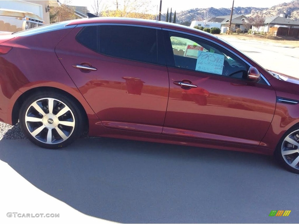 2013 Optima SX - Remington Red / Black photo #3