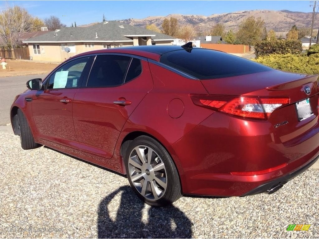 2013 Optima SX - Remington Red / Black photo #5