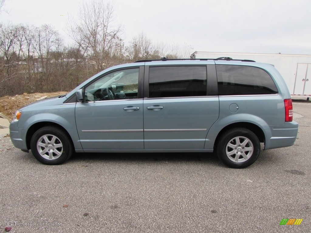 2010 Town & Country Touring - Clearwater Blue Pearl / Medium Slate Gray/Light Shale photo #2