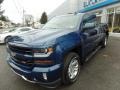 2017 Deep Ocean Blue Metallic Chevrolet Silverado 1500 LT Double Cab 4x4  photo #3