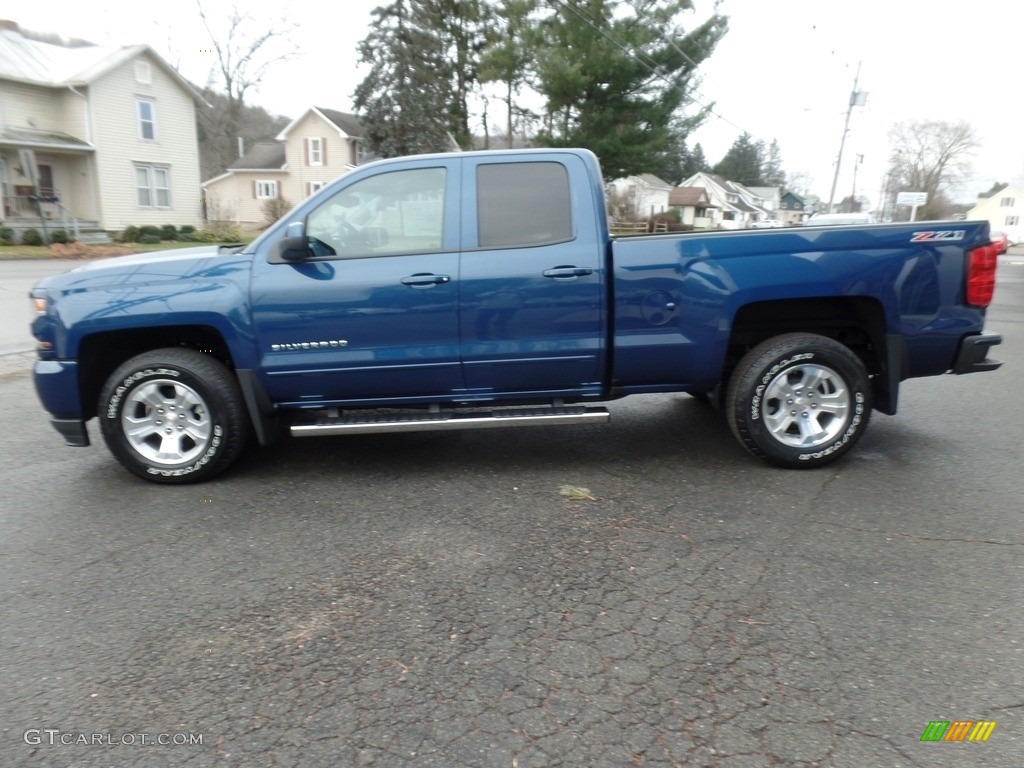 Deep Ocean Blue Metallic 2017 Chevrolet Silverado 1500 LT Double Cab 4x4 Exterior Photo #117254845