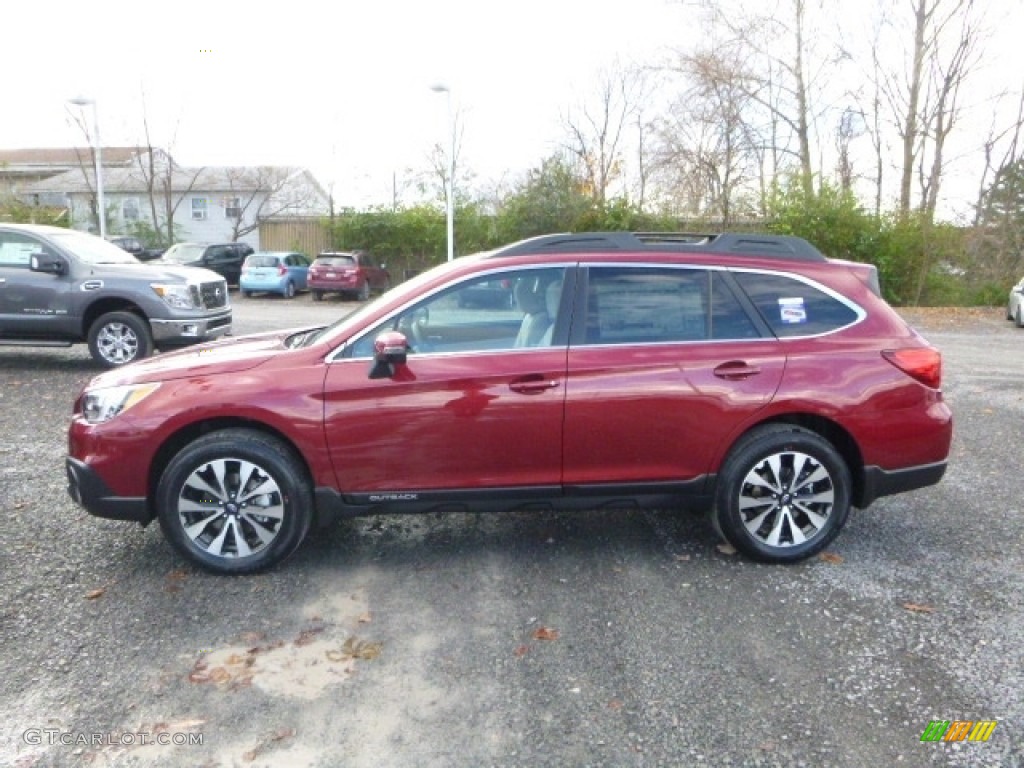 2017 Outback 2.5i Limited - Venetian Red Pearl / Warm Ivory photo #10
