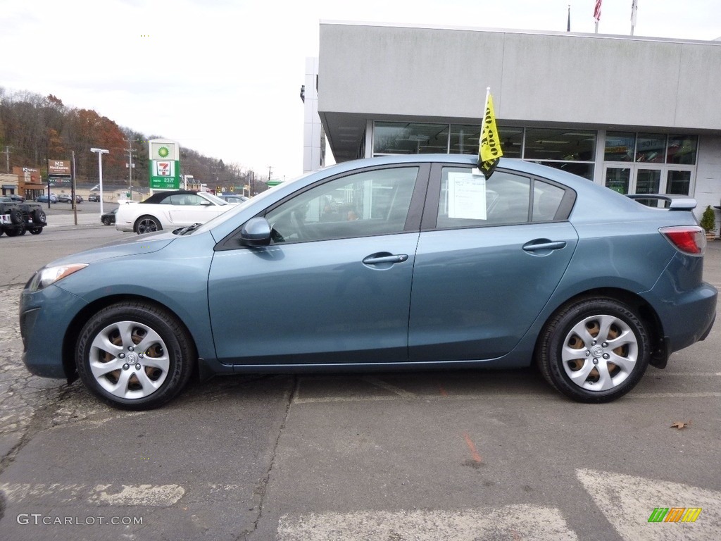 2011 MAZDA3 i Sport 4 Door - Gunmetal Blue Mica / Black photo #2