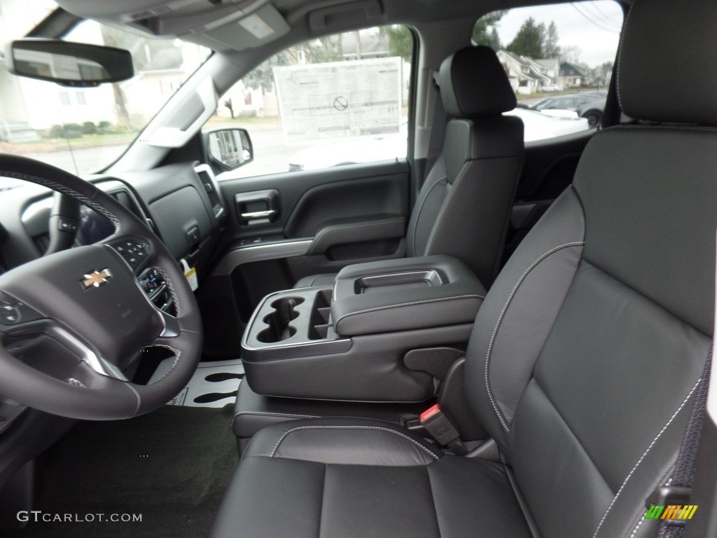 Jet Black Interior 2017 Chevrolet Silverado 1500 LT Double Cab 4x4 Photo #117255463