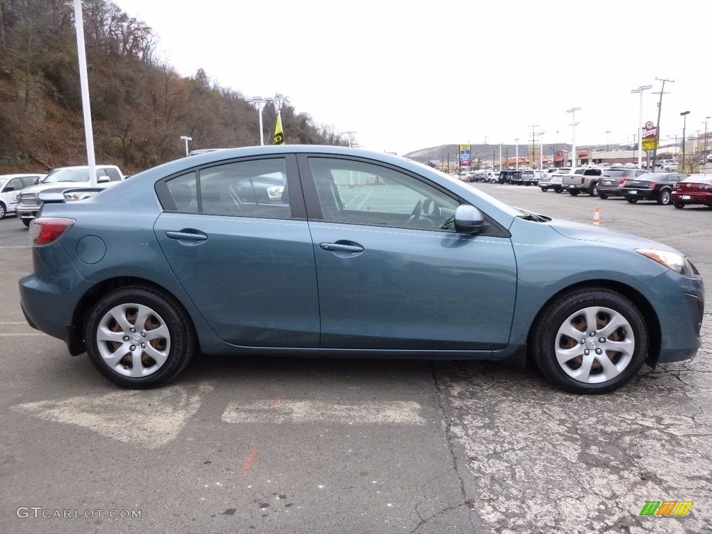 2011 MAZDA3 i Sport 4 Door - Gunmetal Blue Mica / Black photo #6
