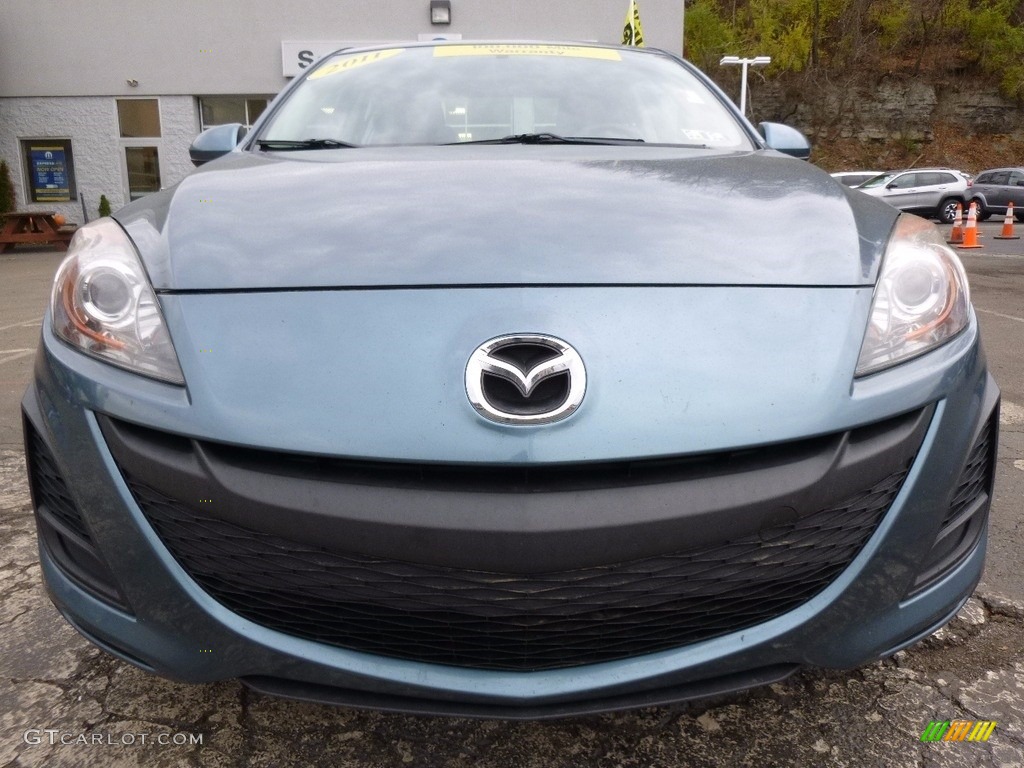 2011 MAZDA3 i Sport 4 Door - Gunmetal Blue Mica / Black photo #9