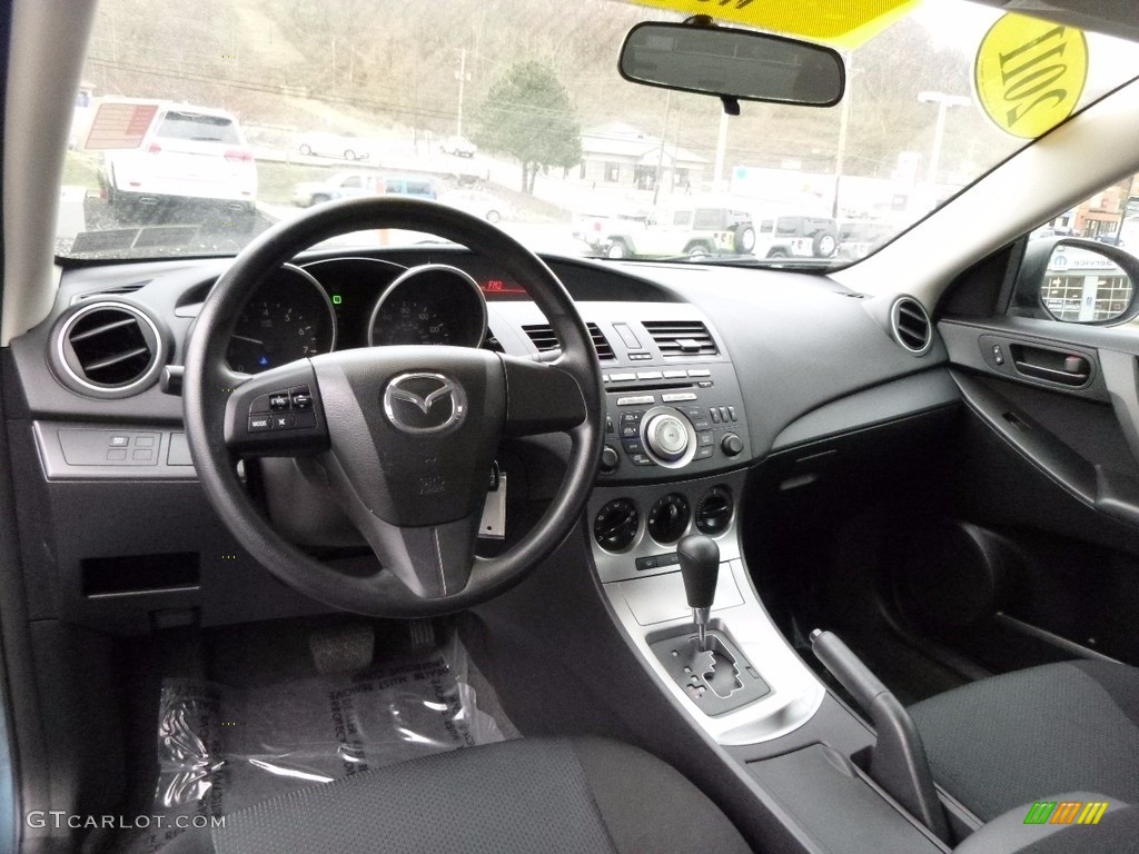 2011 MAZDA3 i Sport 4 Door - Gunmetal Blue Mica / Black photo #12