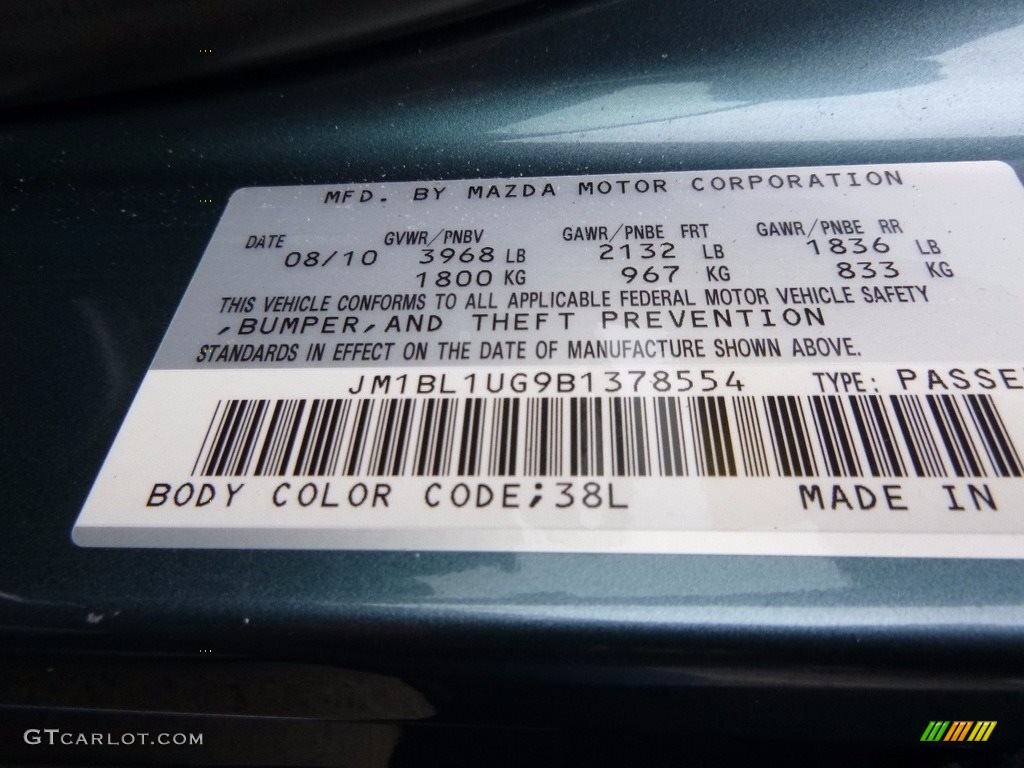 2011 MAZDA3 i Sport 4 Door - Gunmetal Blue Mica / Black photo #15