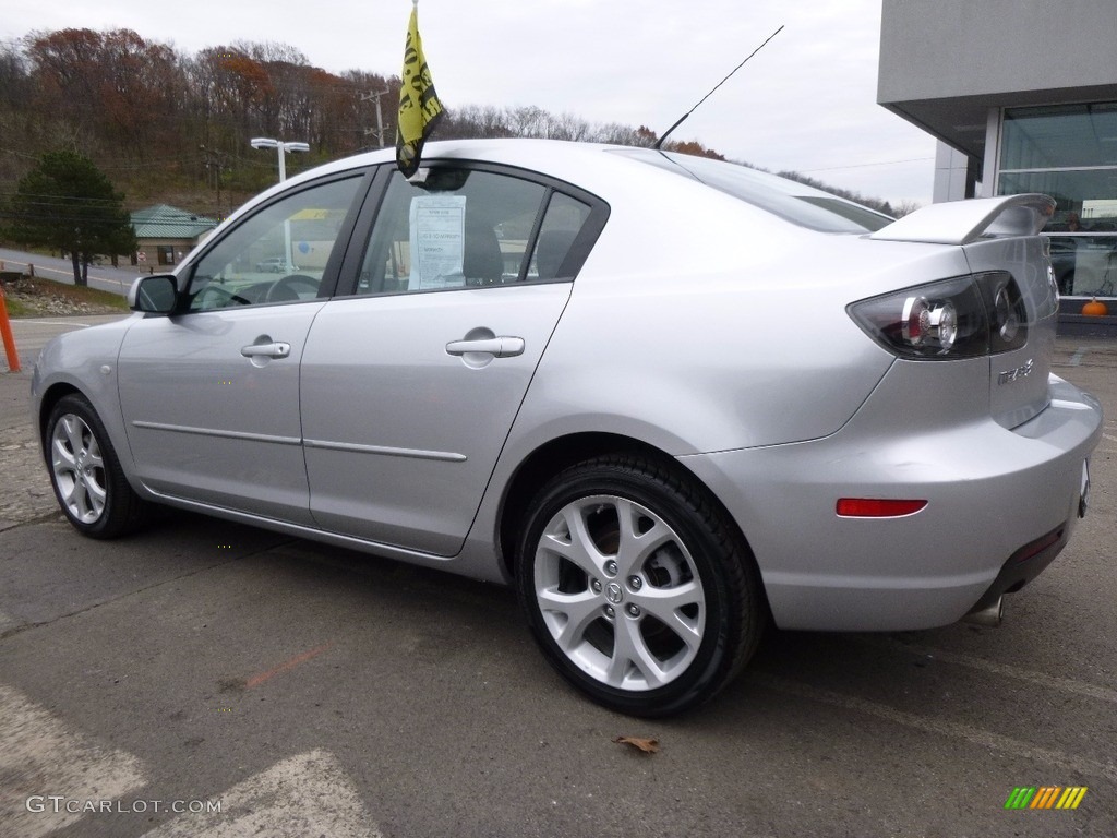 2008 MAZDA3 i Sport Sedan - Sunlight Silver Metallic / Black photo #3