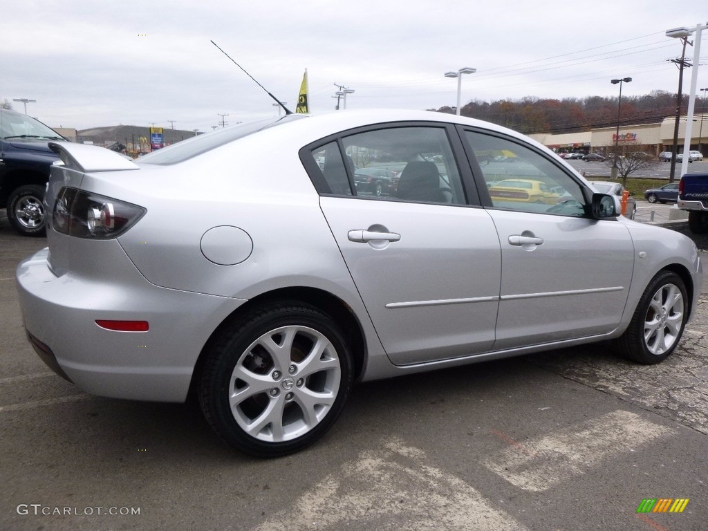 2008 MAZDA3 i Sport Sedan - Sunlight Silver Metallic / Black photo #5