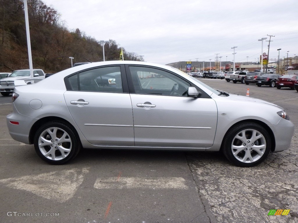 2008 MAZDA3 i Sport Sedan - Sunlight Silver Metallic / Black photo #6