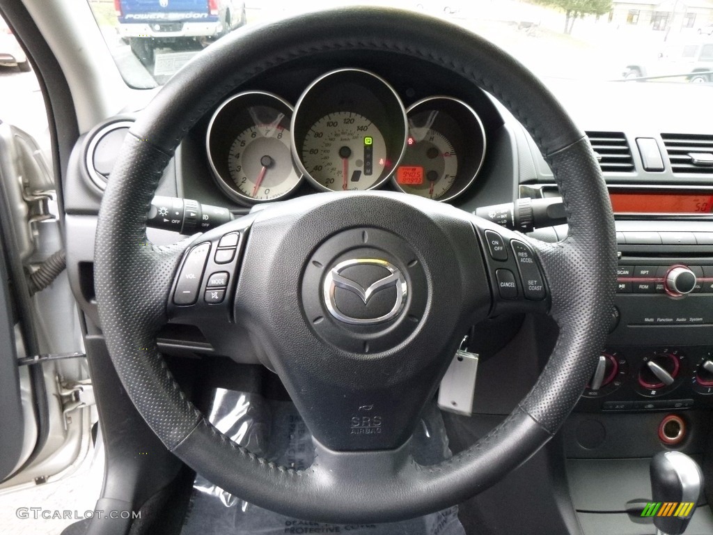 2008 MAZDA3 i Sport Sedan - Sunlight Silver Metallic / Black photo #16