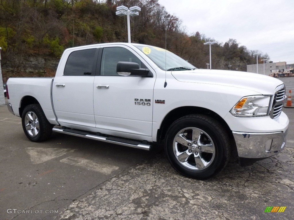 2014 1500 Big Horn Crew Cab 4x4 - Bright White / Black/Diesel Gray photo #6