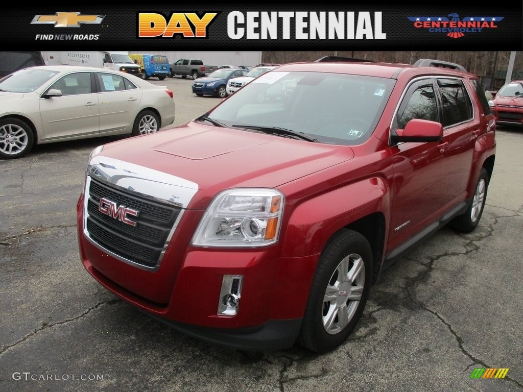 2014 Terrain SLE AWD - Crystal Red Tintcoat / Jet Black photo #1