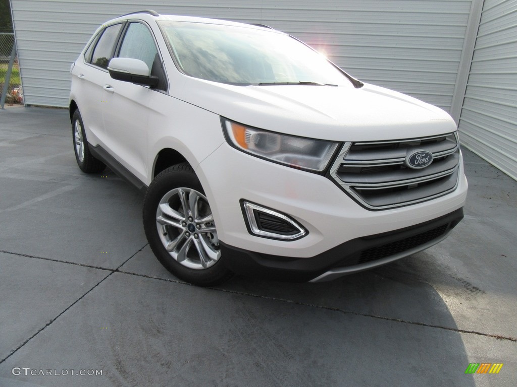 White Platinum Metallic 2017 Ford Edge SEL Exterior Photo #117258361