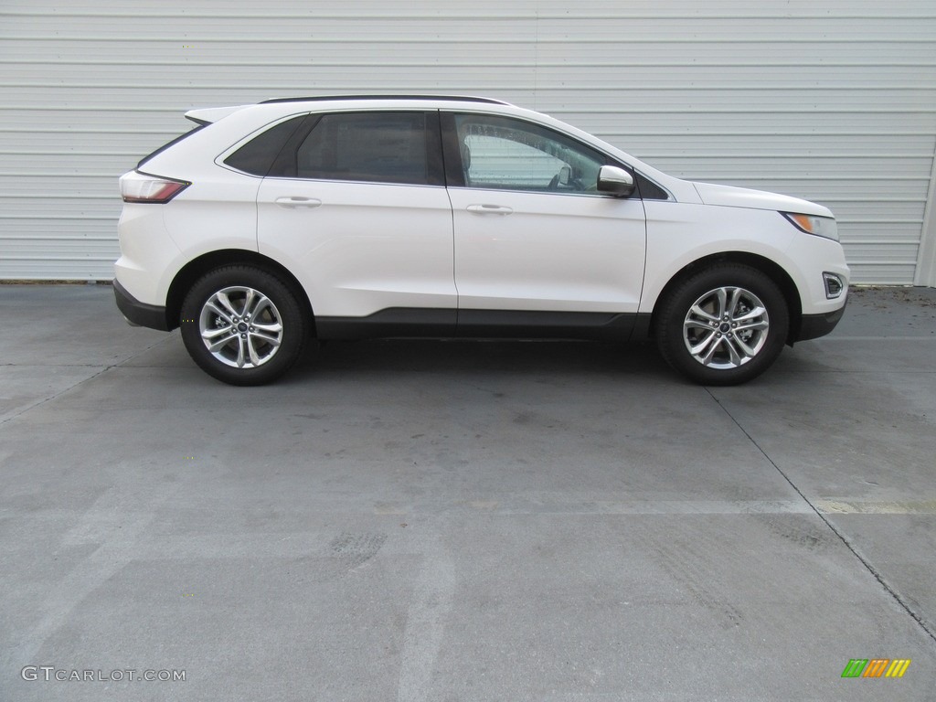 White Platinum Metallic 2017 Ford Edge SEL Exterior Photo #117258385