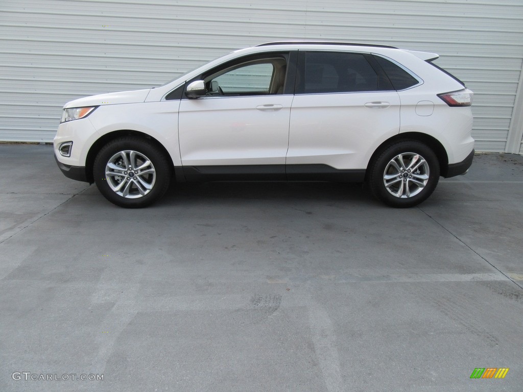 White Platinum Metallic 2017 Ford Edge SEL Exterior Photo #117258454