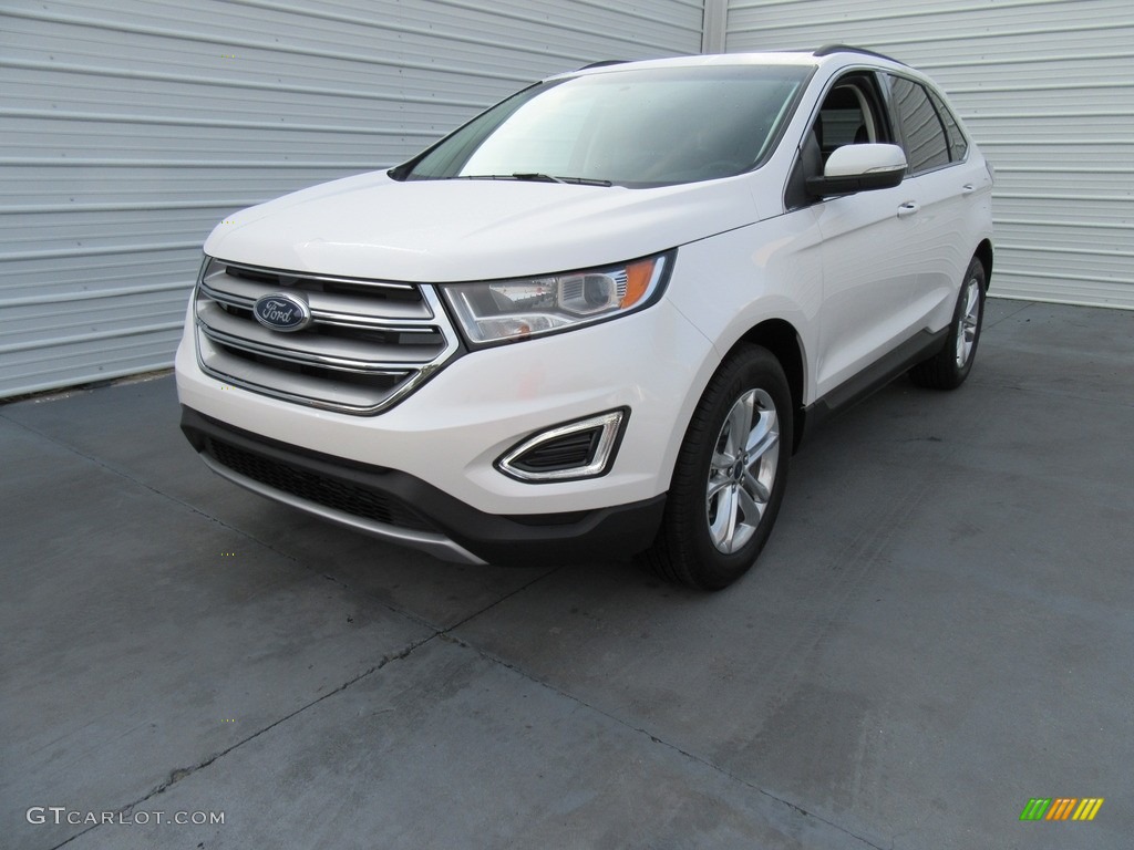 White Platinum Metallic 2017 Ford Edge SEL Exterior Photo #117258475