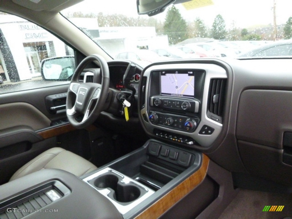 2016 Sierra 1500 SLT Crew Cab 4WD - White Frost Tricoat / Cocoa/Dune photo #4