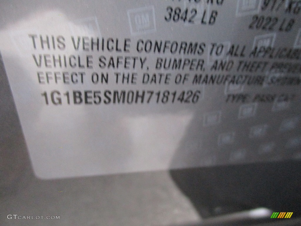 2017 Cruze LT - Pepperdust Metallic / Jet Black photo #19